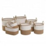 CESTA CORDA BIANCO-BEIGE 42CM ART.804271