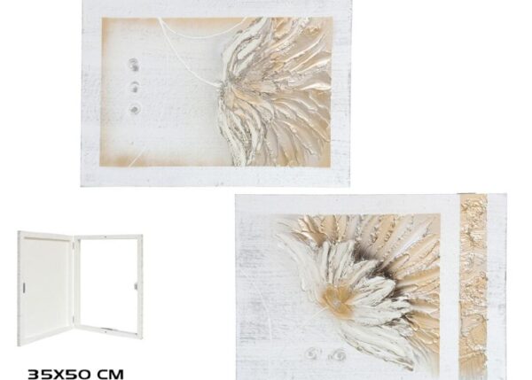 QUADRO PORTELLA IN LEGNO 35X50CM FLOREALE DORATO