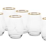 BICCHIERI AMBER GOLDEN SET 6 35 CL ART.950876A