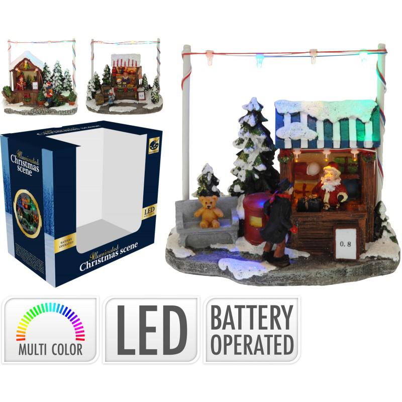 SCENA NATALE LED A BATTERIA ART.ACD000500 SCENA NATALE LED A BATTERIA ART.ACD000500