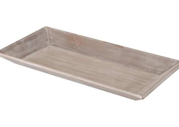 VASSOIO LEGNO 40X20CM GRIGIO