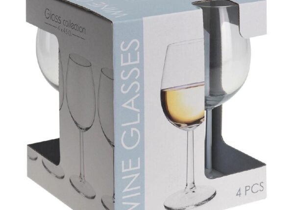 SET 4 CALICI VETRO VINO BIANCO 43CL ART.CC7000280