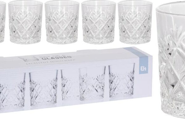 BICCHIERI VETRO S/6 230ML 7X8CM ART.YE7300440