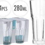 BICCHIERI IN VETRO S/4 280ML PER ACQUA ART.YE5000070