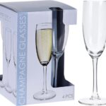 SET 4 FLUTES CHAMPAGNE VETRO 18CL ART.CC7000300
