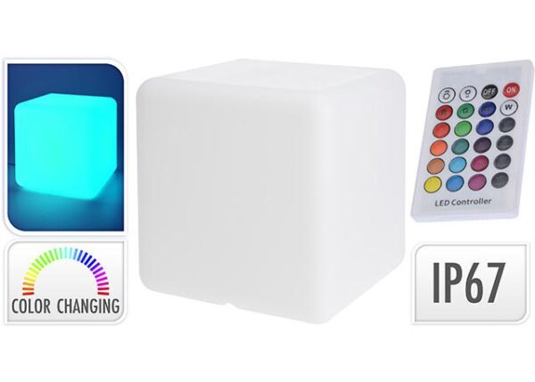 LAMPADA LED CUBO 30CM MULTICOL GIOCHI DI COLORE ART.LE1000040