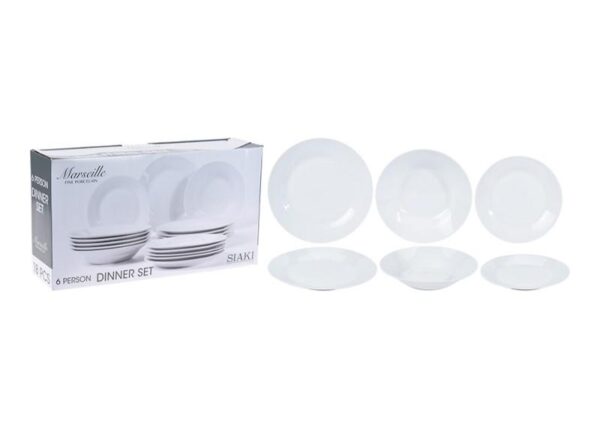 SERVIZIO PIATTI 18PZ BIANCO ART.Q77000010