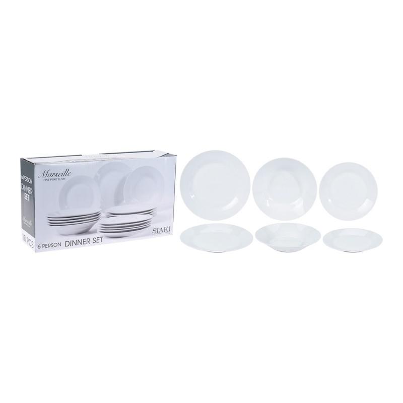 SERVIZIO PIATTI 18PZ BIANCO ART.Q77000010 SERVIZIO PIATTI 18PZ BIANCO ART.Q77000010