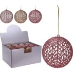 PALLE DI NATALE PP GLITTER 9CM 3ASS ART.CAA113200