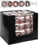 PALLE DI NATALE S/5 PP 80MM ROSA