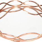 VASSOIO SPECCHIO ORO ROSA 23CM