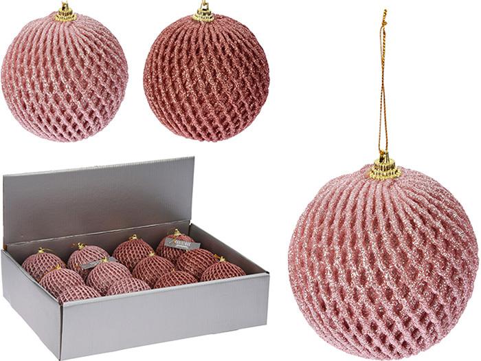PALLE DI NATALE RETE PF 80MM ASHLEY 2ASS ROSA ART.CAA126440 PALLE DI NATALE RETE PF 80MM ASHLEY 2ASS ROSA ART.CAA126440