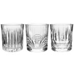 BICCHIERI VETRO WHISKY S/3 330ML