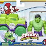 SPIDEY PERSON.10CM HULK CON VEICOLO ART.F1940/F1459