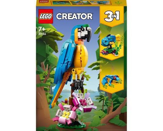 LEGO CREATOR PAPPAGALLO ESOTICO 31136