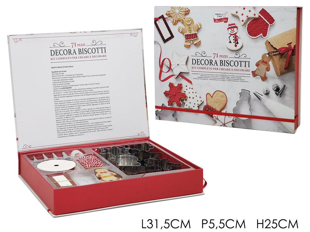 KIT 71PZ DECORA BISCOTTI NATALIZI ART.594995 KIT 71PZ DECORA BISCOTTI NATALIZI ART.594995