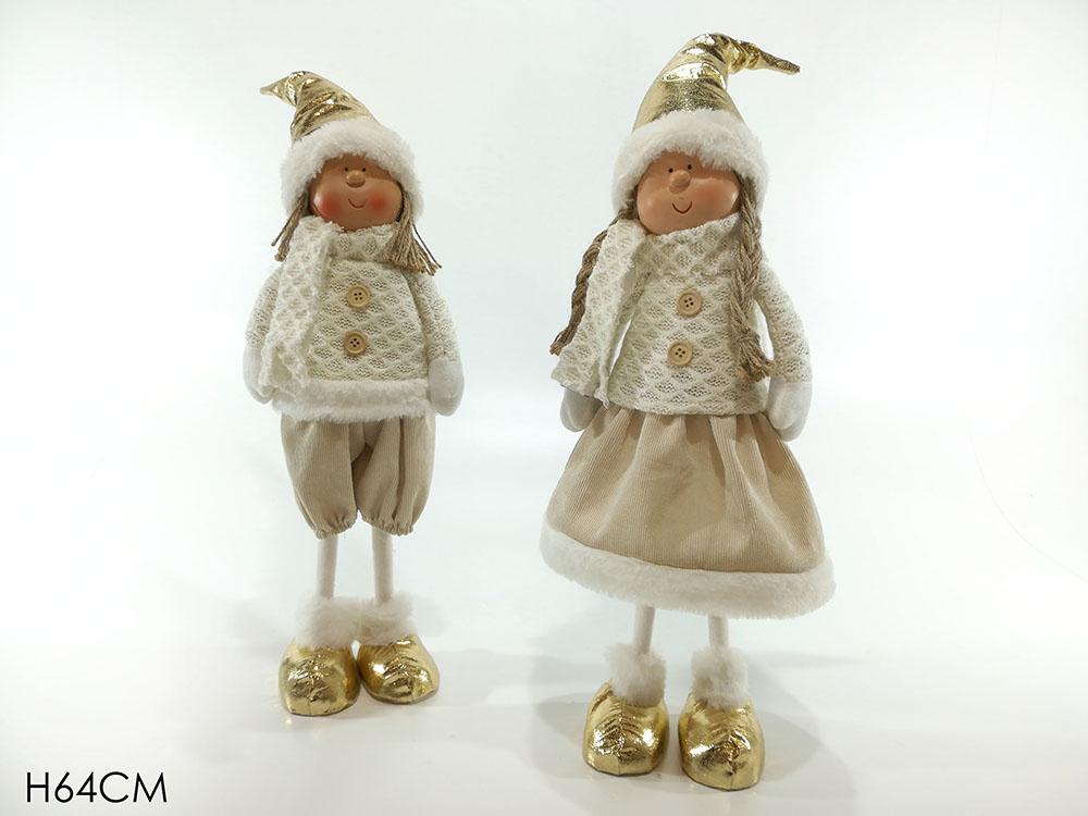 BIMBO IN PIEDI 64CM BIANCO C/ORO 2ASS BIMBO IN PIEDI 64CM BIANCO C/ORO 2ASS