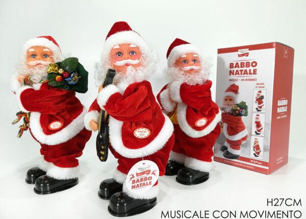 BABBO NATALE DANZANTE MUSICALE 3ASS