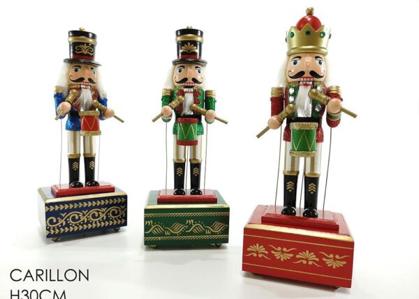 SOLDATINO C/CARILLON 30CM 3ASS