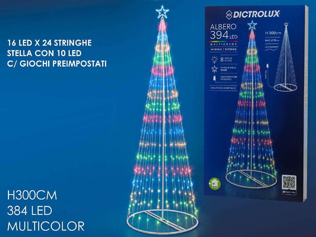 ALBERO 3 MT C/384 LED PROG. MULTICOLOR ART.450087 ALBERO 3 MT C/384 LED PROG. MULTICOLOR ART.450087