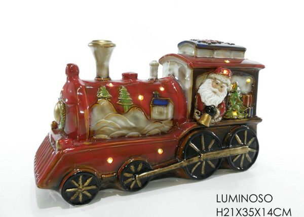 LOCOMOTIVA C/BABBO B/O LU ART.447042