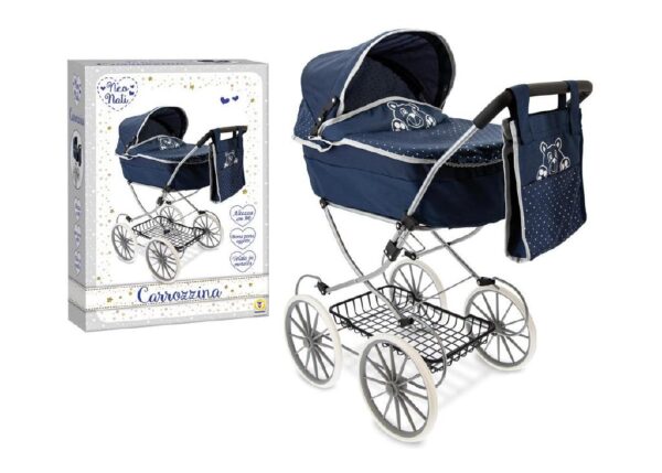 CARROZZINA 74256 BLUE METALLO 90CM CON B