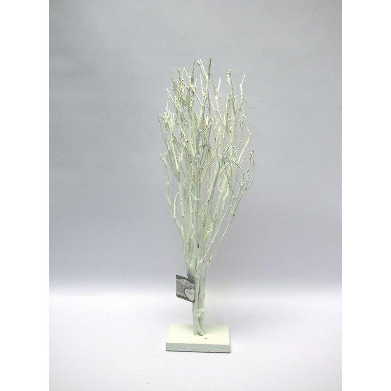 ALBERO 5 RAMI SU BASE RETTANG. H.60CM. BIANCO CREARE ALBERO 5 RAMI SU BASE RETTANG. H.60CM. BIANCO CREARE