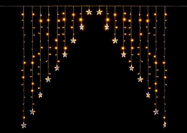 TENDA 437 LED STELLE FLASH 3X3MT BIANCO CALDO ART.25814011