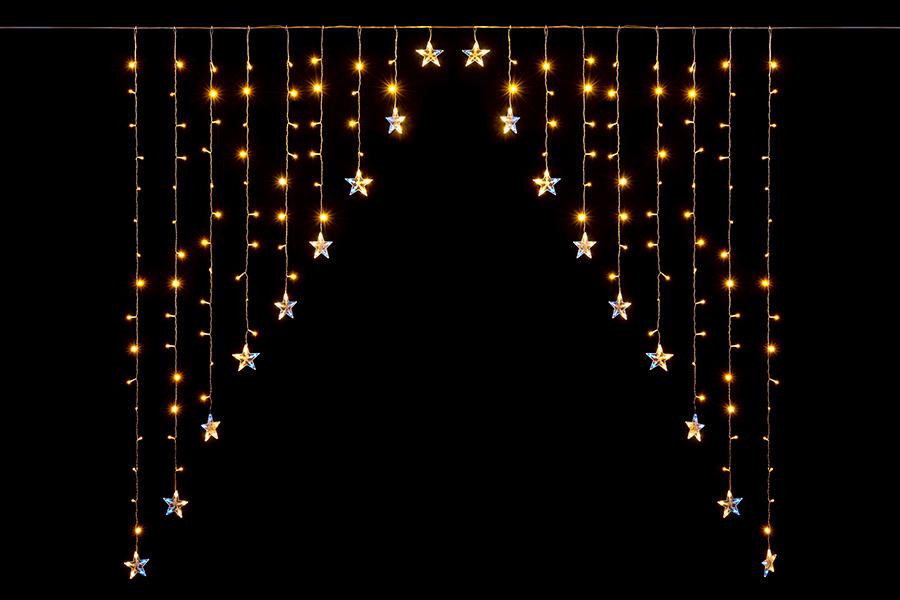 TENDA 437 LED STELLE FLASH 3X3MT BIANCO CALDO ART.25814011 TENDA 437 LED STELLE FLASH 3X3MT BIANCO CALDO ART.25814011