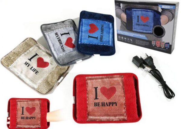 BORSA ACQUA CALDA ELETTRICA CUORE 4 ASS.