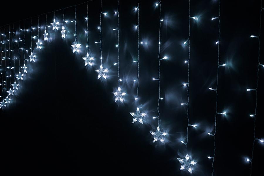 TENDA 215 LED STELLE BIANCO FREDDO ESTERNO 3X1.2MT ART.25812460 TENDA 215 LED STELLE BIANCO FREDDO ESTERNO 3X1.2MT ART.25812460
