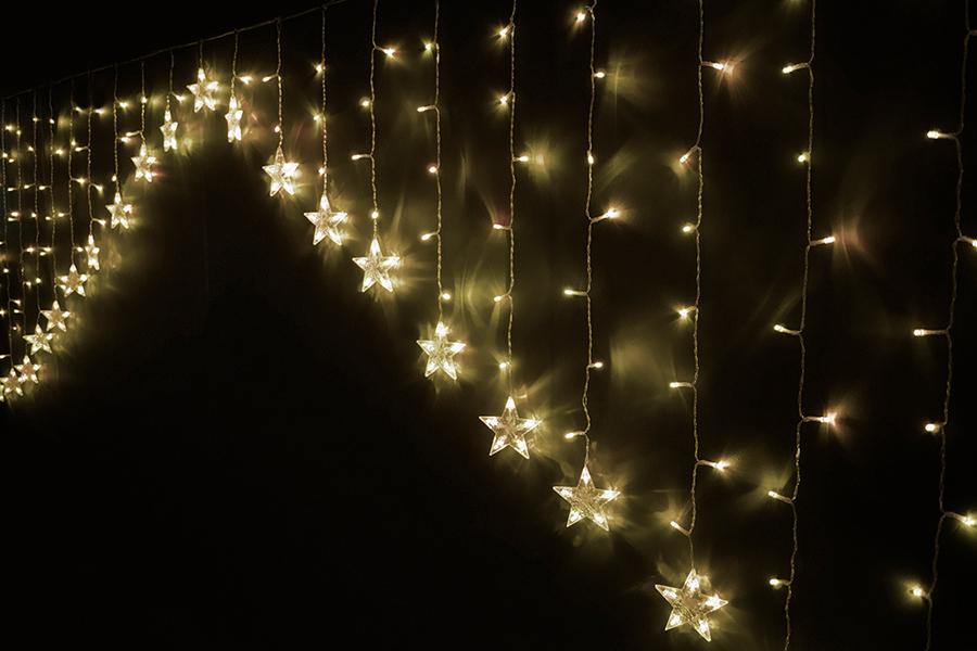 TENDA 215 LED STELLE BIANCO CALDO 3X1.2MT ESTERNO ART.25812461 TENDA 215 LED STELLE BIANCO CALDO 3X1.2MT ESTERNO ART.25812461