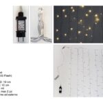 TENDA 1000LED C/FLASH 5X2MT PROLUNG.BIANCO CALDO YC-36LED1000LWWY