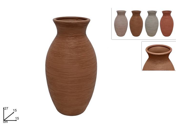 VASO CERAMICA 27 CM 4 COLORI ART.DEV23023141 VASO CERAMICA 27 CM 4 COLORI ART.DEV23023141