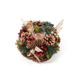 PORTACANDELA NATALIZIO 1 FUOCO DIAM.25XH.11CM ART.17066 -