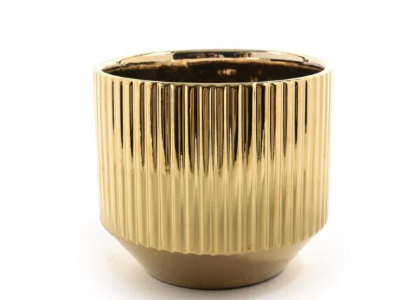 VASO IN CERAMICA ORO DIAM.18XH.16.5CM ART.22824 -