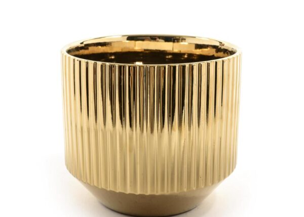 VASO IN CERAMICA ORO GRANDE DIAM.22XH.20CM ART.22831 -