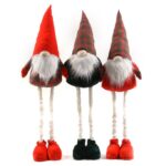 BABBO NATALE GAMBELUNGHE GRANDE IN TESSUTO H.130X37X18 CM ASS. ART.63810 -