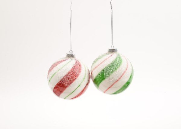 PALLE DI NATALE IN VETRO DIAM.10CM ASS. ART82019 -