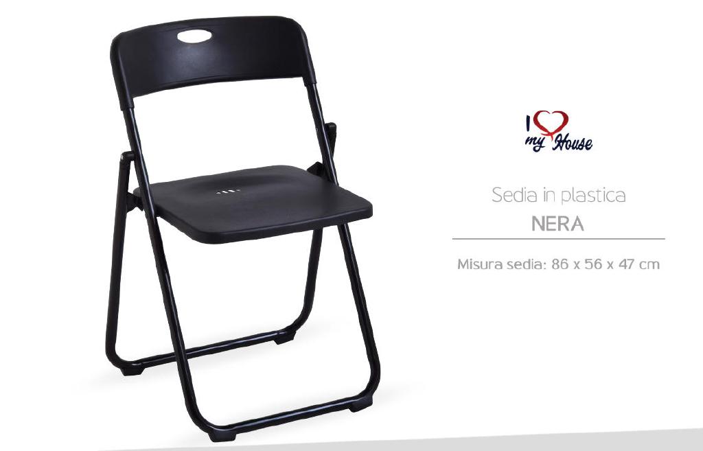 SEDIA PLASTICA NERA SEDIA PLASTICA NERA