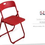 SEDIA PLASTICA ROSSA
