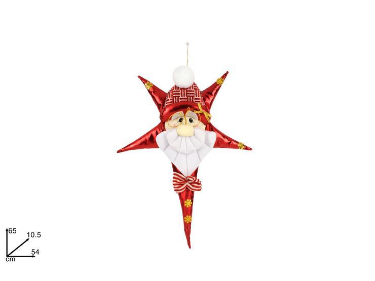 DIETROPORTA STELLA C/VISO BABBO NATALE 65CM ROSSO ART.MN001919 DIETROPORTA STELLA C/VISO BABBO NATALE 65CM ROSSO ART.MN001919
