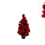 ALBERELLO 45 CM FLOCCATO ROSSO T45785-18"R ART.XNA22031611