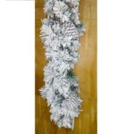 GHIRLANDA NATALIZIA CON PIGNE "ASPEN" INNEVATA 25X400CM ART.68275 -