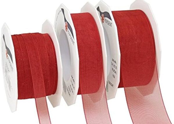 NASTRO ORGANDY ELEGANCE 63MMX30MT ROSSO