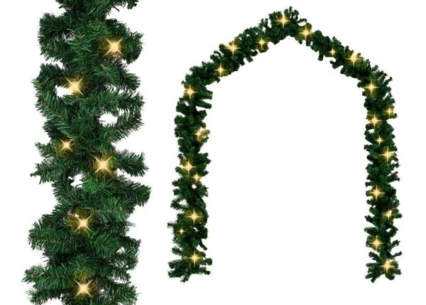 CATENA LUMINOSA 200 LED RAMO PINO BIANCO CALDO ART.55456