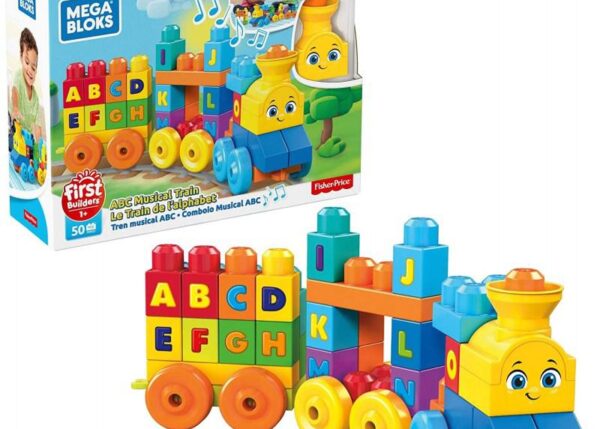 FISHER PRICE MEGA BLOKS IL TRENO DELL' ALFABETO MUSICALE