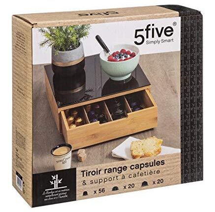 PORTACAPSULE IN BAMBOO 30X30X10CM ART.A177650