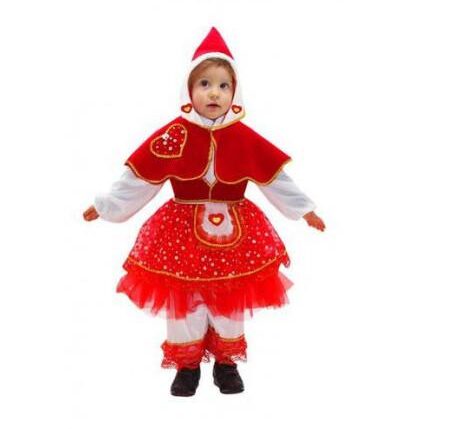 VESTITO CAPPUCCETTO ROSSO TG 13/18 H.63