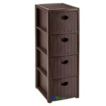 CASSETTIERA L.ELEGANCE SLIM 4 CASS. MOKA